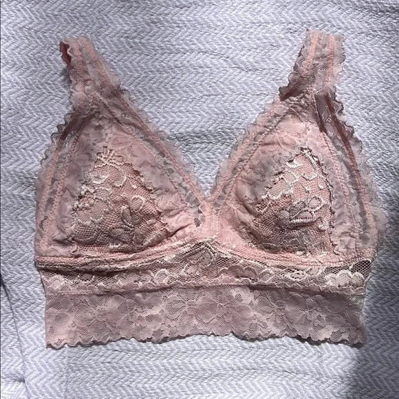 Lace Bralette in Soft Pink size small - Picture 2 of 11